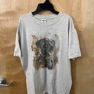 L black lab dog t